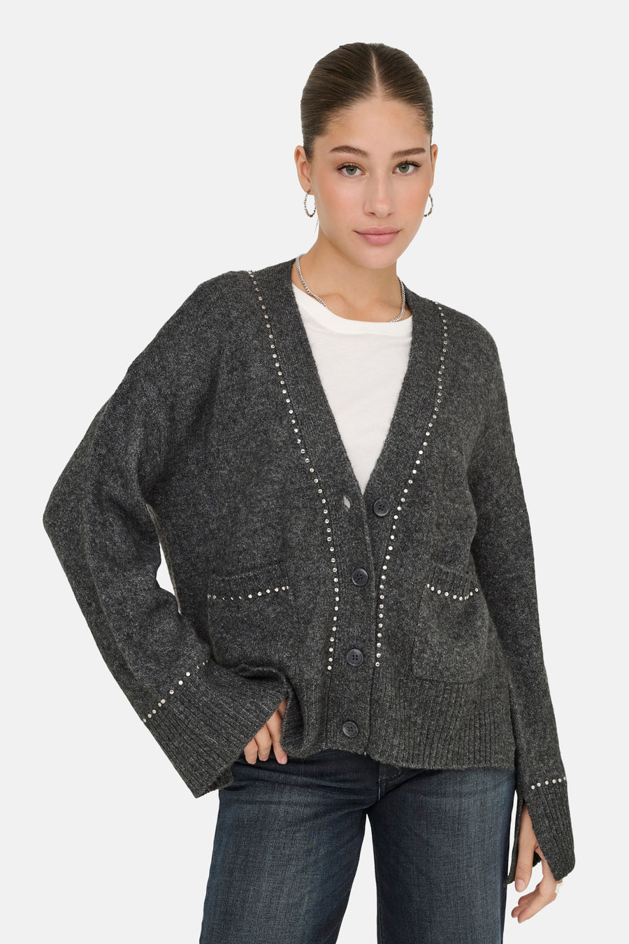 Cardigan - gris - ONLY® - 4