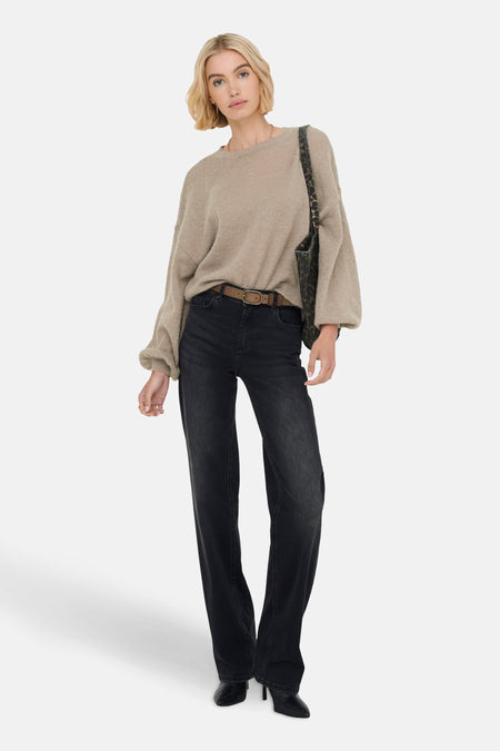 ONLSUSIA LIFE LS O-NECK CC KNT