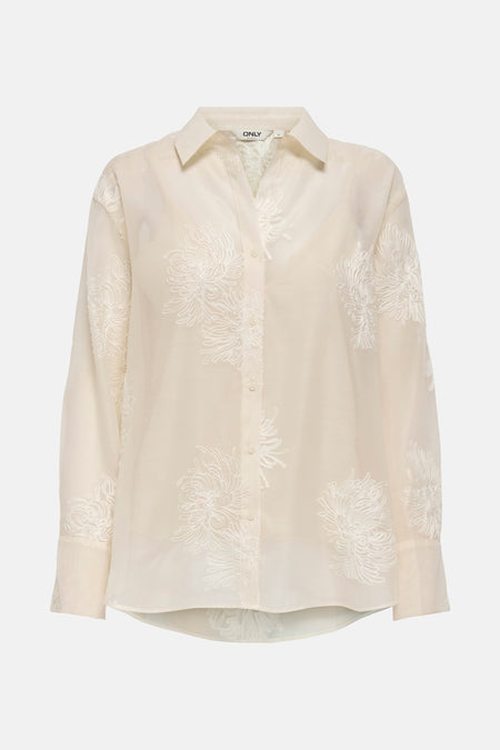 ONLOREGON ANNA LIFE LS EMB SHIRT WVN