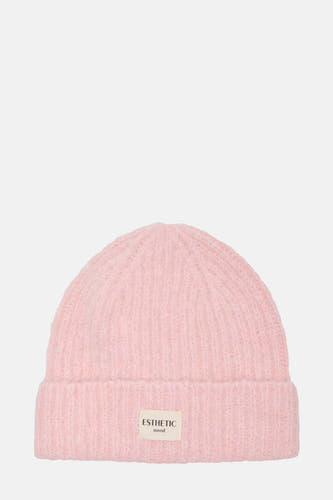 Casquette rose de ONLY, avec une texture subtilement côtelée et un petit étiquette sur le bord.