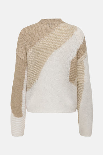 Pull à col rond - beige - JDY
