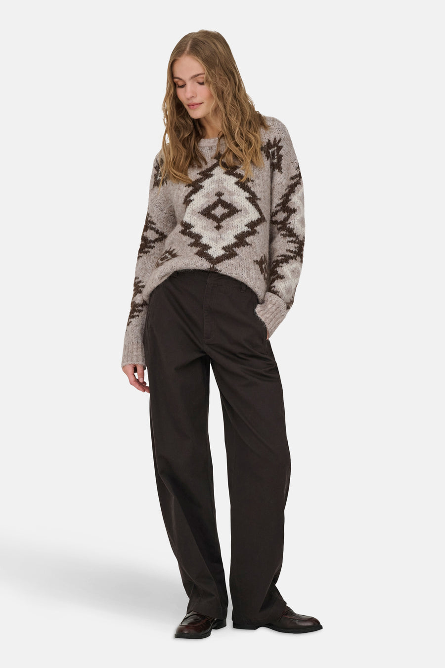 ONLAZU LS JQ O-NECK CC KNT