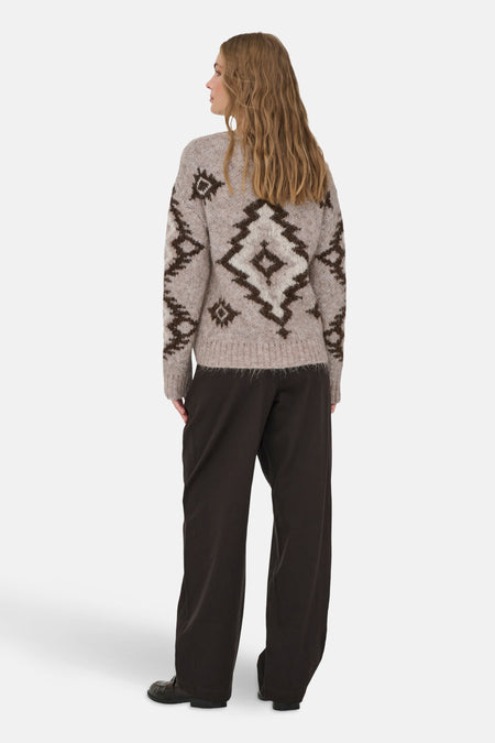ONLAZU LS JQ O-NECK CC KNT
