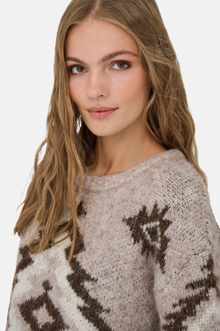 ONLAZU LS JQ O-NECK CC KNT