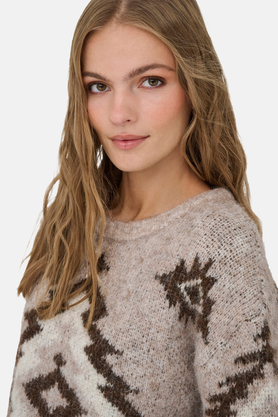 Pull à col rond - Multicolore - ONLY® - 4