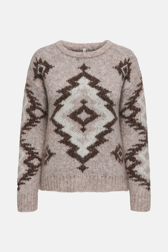 Pull à col rond - Multicolore - ONLY® - 7