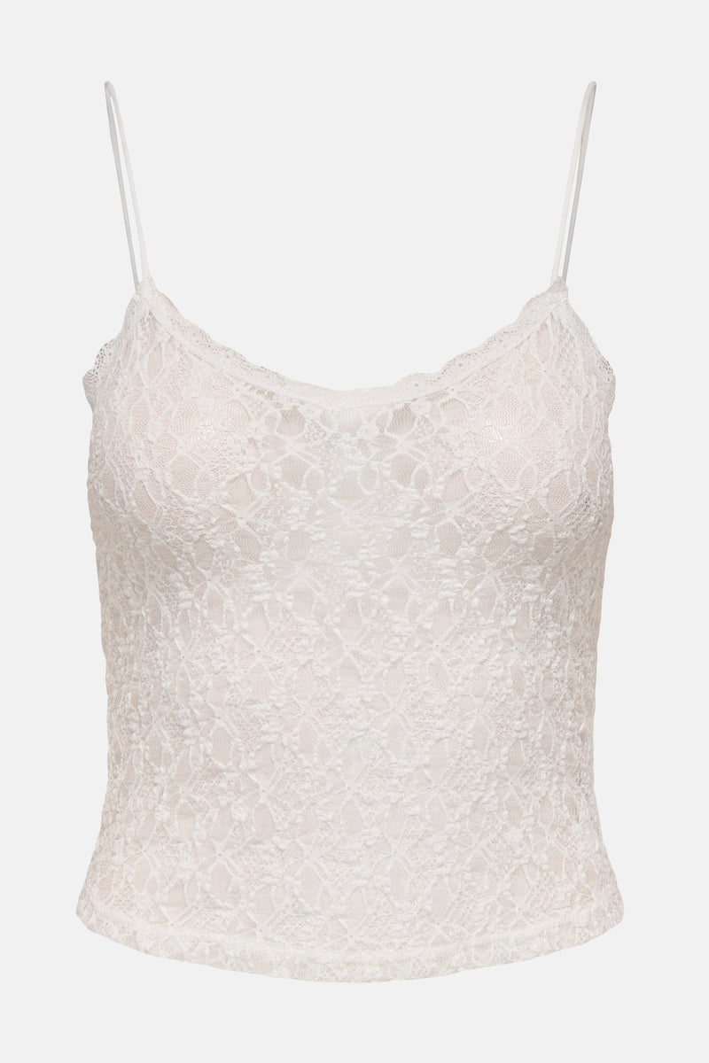 Top (bandes fines) Blanc - ONLY®