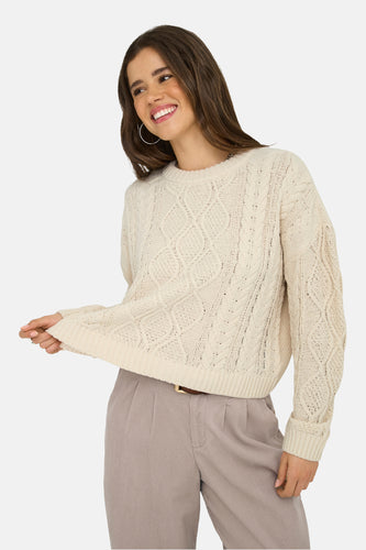 Pull col O Écru - ONLY® - ONLY®