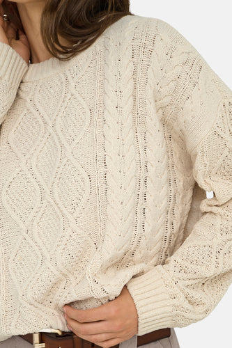 Pull col O Écru - ONLY® - ONLY®