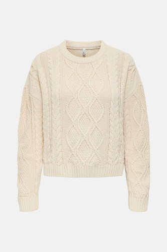 Pull col O Écru - ONLY® - ONLY®