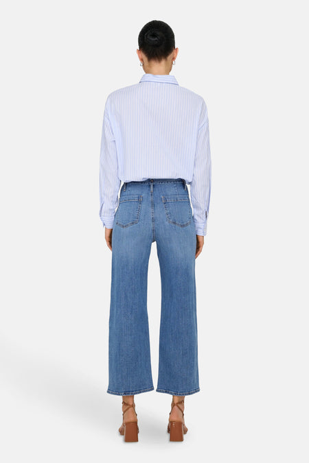 JDYVANESSA HW WIDE  CROPPED JEANS DNM