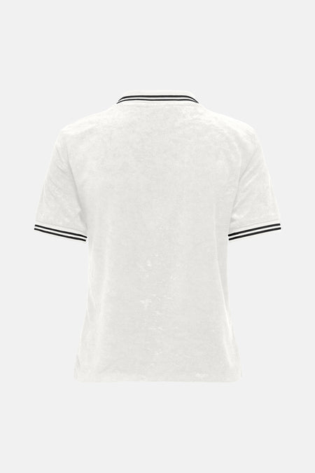 ONLVICKY S/S TERRY V-NECK POLO SWT
