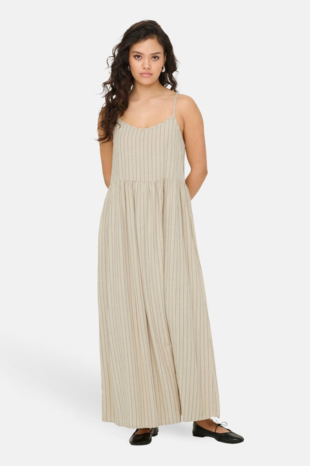 JDYCAYA LINEN S/L MIDI DRESS WVN DIA