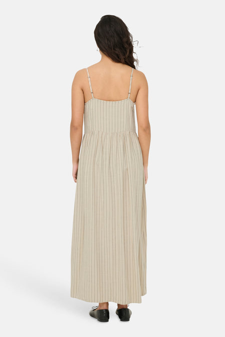 JDYCAYA LINEN S/L MIDI DRESS WVN DIA