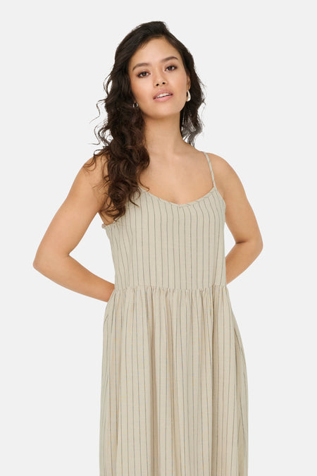 JDYCAYA LINEN S/L MIDI DRESS WVN DIA
