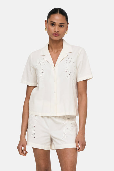 JDYBELLA 2/4 EMB. LOOSE SHIRT WVN