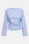 JDYMIO L/S SHORT RUCHING TOP WVN EXP