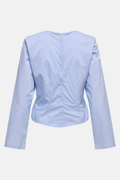 JDYMIO L/S SHORT RUCHING TOP WVN EXP