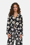 JDYSILAS L/S TIE TOP WVN EXP