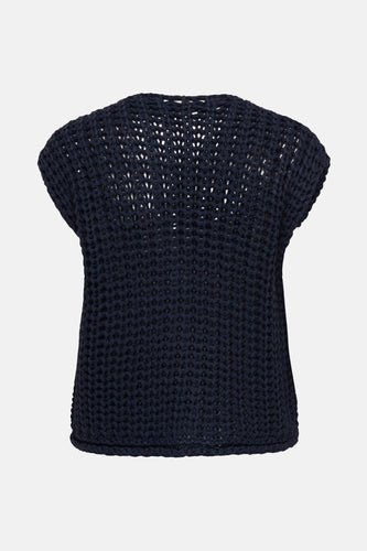 ONLCHLOE SS RIB BUTTON VEST KNT - ONLY®