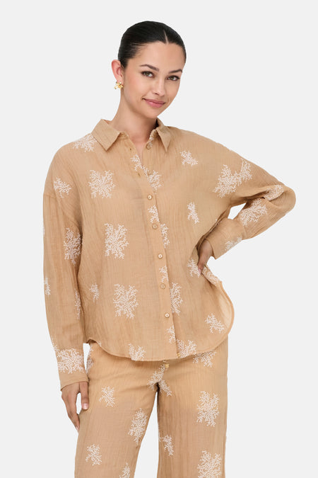 JDYTHEO L/S EMBROIDERY LOOSE SHIRT WVN