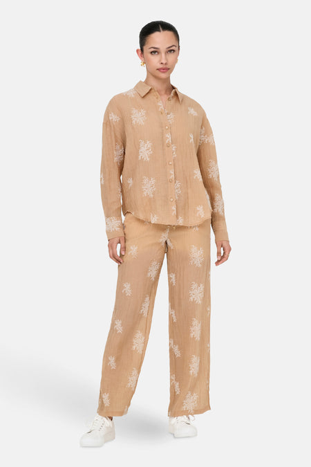 JDYTHEO L/S EMBROIDERY LOOSE SHIRT WVN
