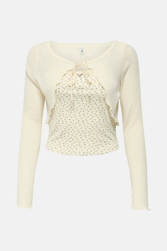 ONLLEMONE L/S DOUBLE TOP BOX JRS
