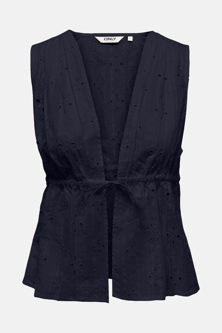 ONLASSISI SL V-NECK TIE TOP MOCH WVN
