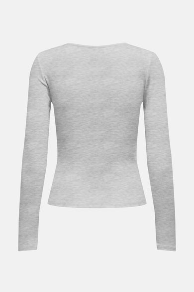 ONLHEYLE L/S RIP BOW TOP