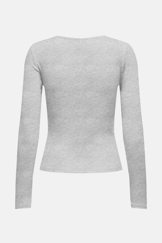 ONLHEYLE L/S RIP BOW TOP
