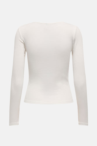 ONLHEYLE L/S RIP BOW TOP
