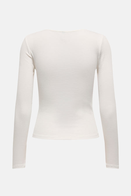ONLHEYLE L/S RIP BOW TOP