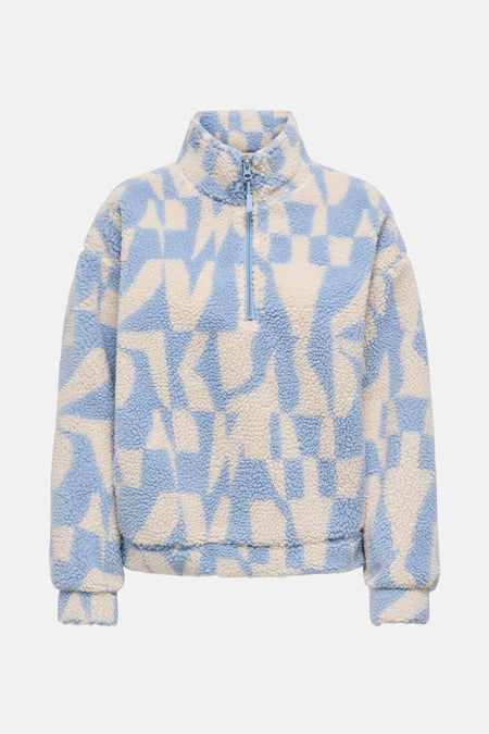 ONLNEW JANNE L/S HALF ZIP BOX SWT