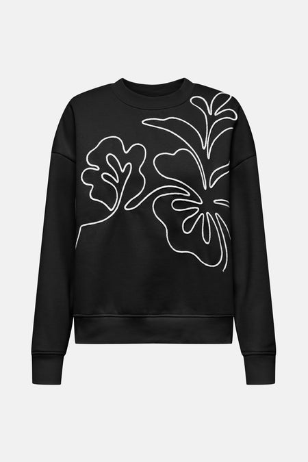 JDYCANOA L/S EMB SWEAT JRS NOOS
