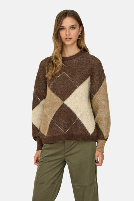 Pull col O - Chestnut