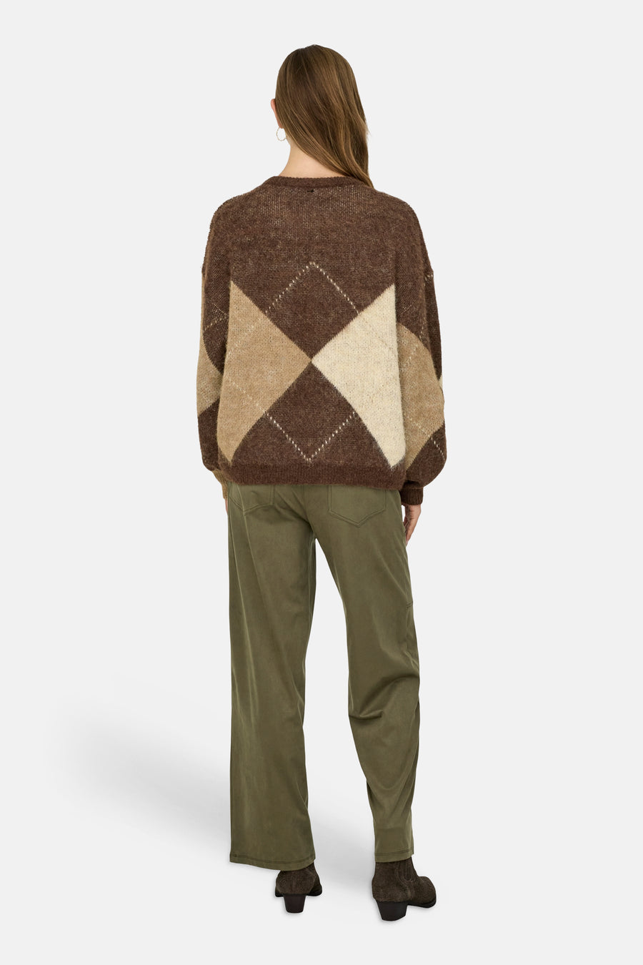 Pull col O brun - ONLY®