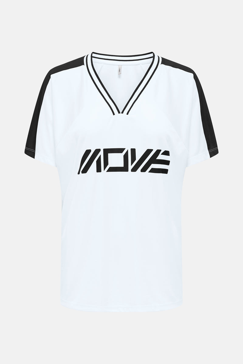 ONLBELLA S/S SPORT V-NECK TOP JRS
