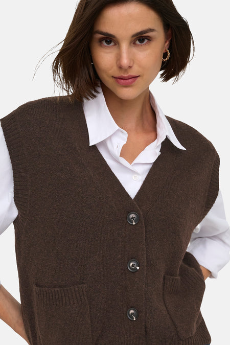 Gilet sans manches - Coffee Bean