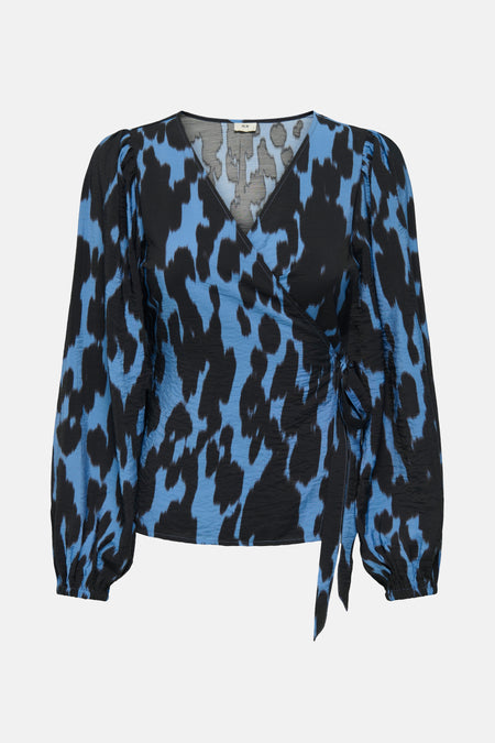 JDYDREW LIFE L/S WRAP TOP WVN