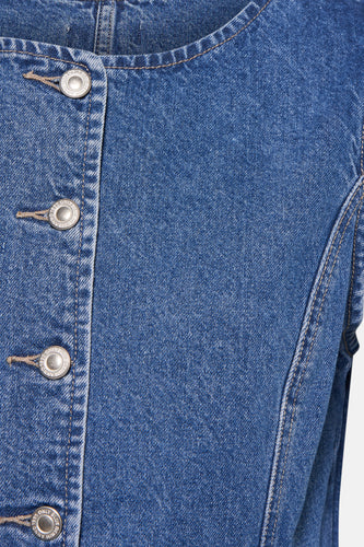 Blazer - mid blue denim