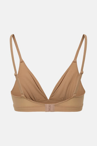 Beige beha van ONLY, met verstelbare bandjes en een haaksluiting.