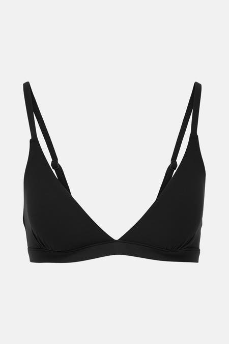 Gaine noire ONLY®, avec des bandes fines et un modèle triangle.