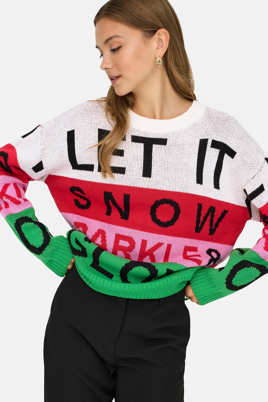 Pull col O blanc - ONLY®