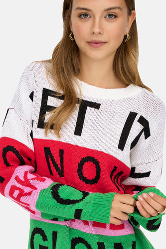 Pull col O blanc - ONLY®