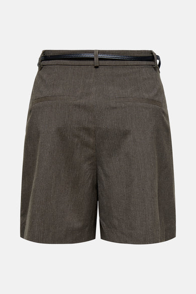ONLGARIA LIFE HW BELT CHECK SHORTS TLR