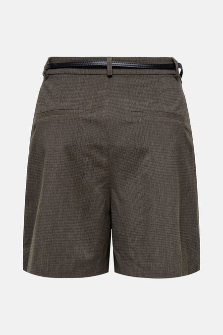 ONLGARIA LIFE HW BELT CHECK SHORTS TLR