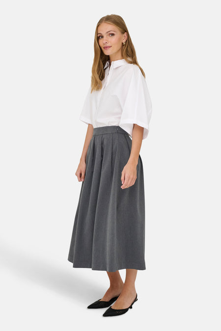JDYLANA HW MIDI SKIRT WVN