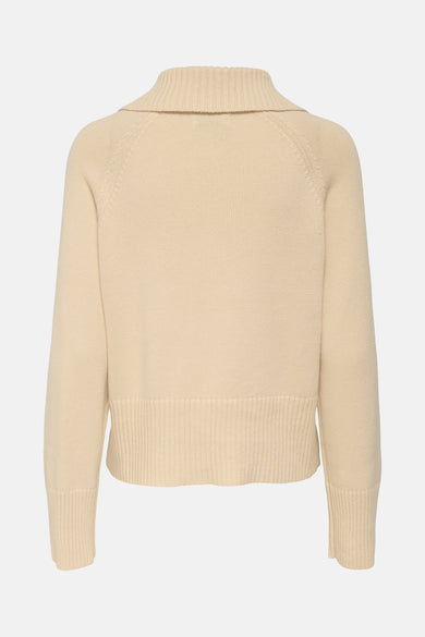 JDYTRISS L/S BUTTON COLLAR PULLOVER KNT
