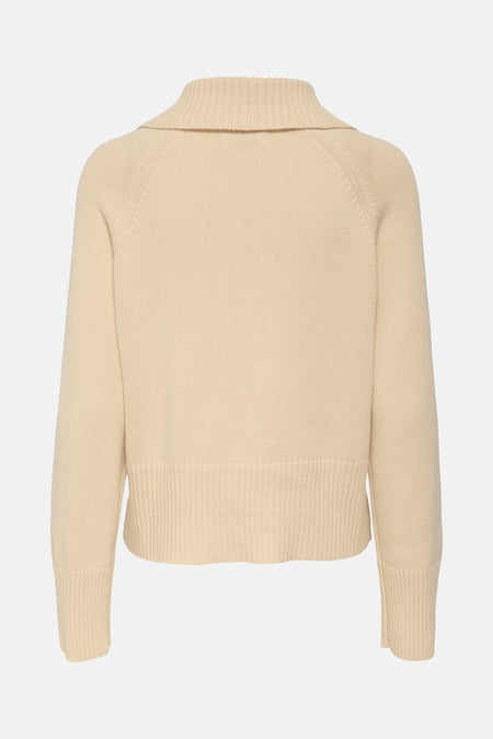 JDYTRISS L/S BUTTON COLLAR PULLOVER KNT