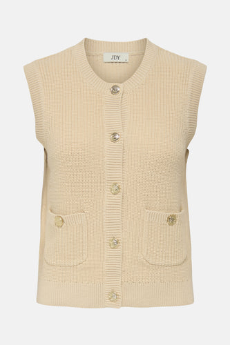 JDYSTELLA S/L O-NECK VEST KNT